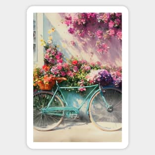 Watercolor bike vintage Sticker